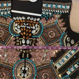 Embellished Multicolor Beaded Show Vest